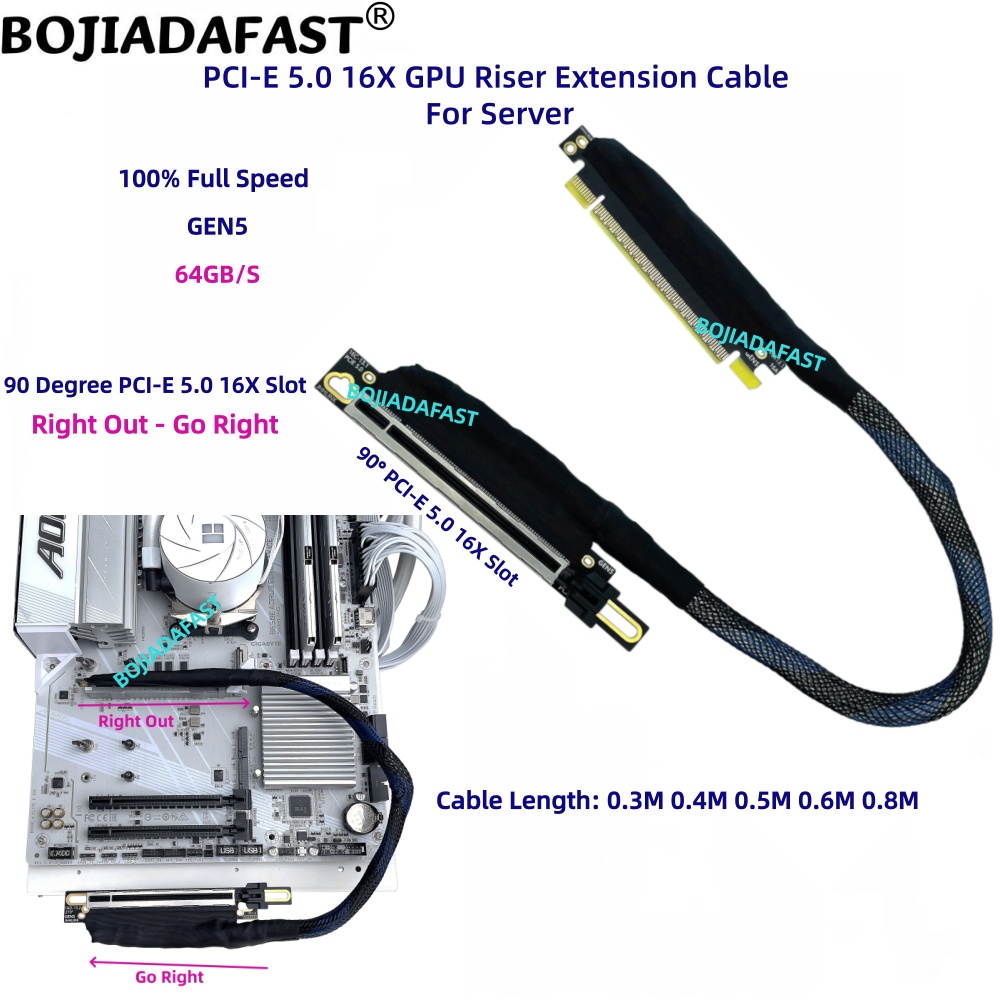 كابل تمديد رايزر لبطاقة الرسوم - مراجعة Pcie 5.0 Gpu Riser Cable وسعره
