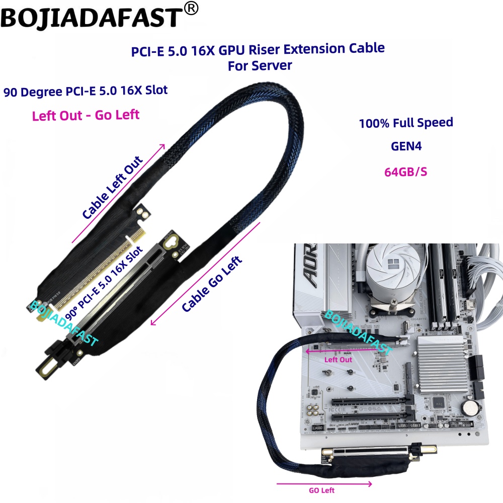 كابل تمديد رايزر لبطاقة الرسوم - مراجعة Pcie 5.0 Gpu Riser Cable وسعره